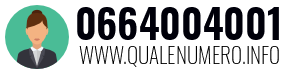 Numero di telefono 0664004001 0664004001