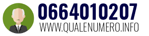 Numero di telefono 0664010207 0664010207