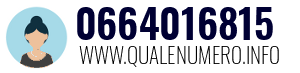 Numero di telefono 0664016815 0664016815