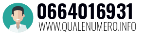 Numero di telefono 0664016931 0664016931