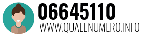 Numero di telefono 06645110 06645110
