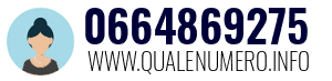 Numero di telefono 0664869275 0664869275