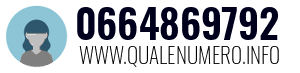 Numero di telefono 0664869792 0664869792