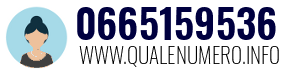 Numero di telefono 0665159536 0665159536