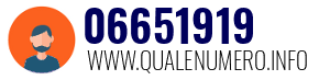 Numero di telefono 06651919 06651919