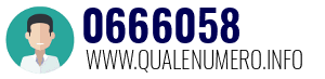 Numero di telefono 0666058 0666058