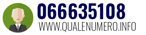 Numero di telefono 066635108 066635108