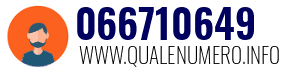 Numero di telefono 066710649 066710649