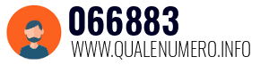 Numero di telefono 066883 066883