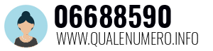 Numero di telefono 06688590 06688590
