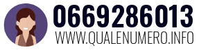 Numero di telefono 0669286013 0669286013