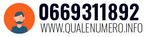 Numero di telefono 0669311892 0669311892