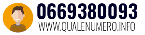 Numero di telefono 0669380093 0669380093