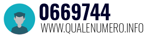 Numero di telefono 0669744 0669744