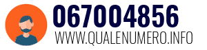 Numero di telefono 067004856 067004856