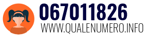 Numero di telefono 067011826 067011826