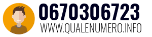 Numero di telefono 0670306723 0670306723