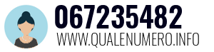 Numero di telefono 067235482 067235482