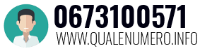 Numero di telefono 0673100571 0673100571