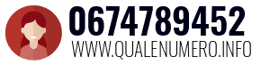Numero di telefono 0674789452 0674789452