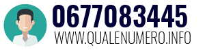 Numero di telefono 0677083445 0677083445