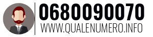 Numero di telefono 0680090070 0680090070