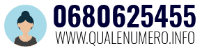 Numero di telefono 0680625455 0680625455