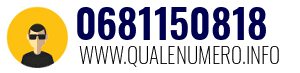 Numero di telefono 0681150818 0681150818