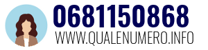 Numero di telefono 0681150868 0681150868