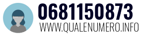 Numero di telefono 0681150873 0681150873