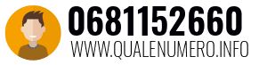 Numero di telefono 0681152660 0681152660