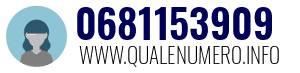 Numero di telefono 0681153909 0681153909