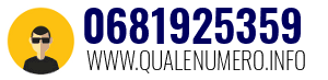 Numero di telefono 0681925359 0681925359