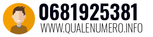 Numero di telefono 0681925381 0681925381