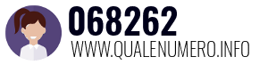 Numero di telefono 068262 068262