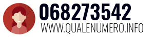 Numero di telefono 068273542 068273542
