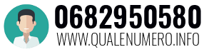 Numero di telefono 0682950580 0682950580