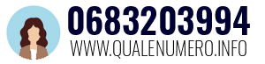 Numero di telefono 0683203994 0683203994