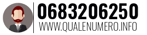Numero di telefono 0683206250 0683206250