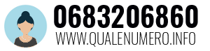 Numero di telefono 0683206860 0683206860