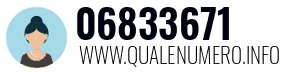 Numero di telefono 06833671 06833671