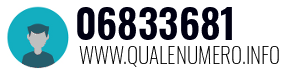 Numero di telefono 06833681 06833681