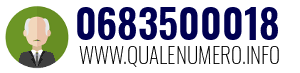 Numero di telefono 0683500018 0683500018