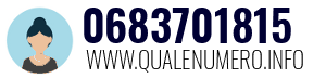 Numero di telefono 0683701815 0683701815
