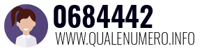 Numero di telefono 0684442 0684442