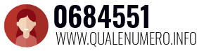 Numero di telefono 0684551 0684551