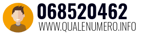 Numero di telefono 068520462 068520462