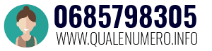 Numero di telefono 0685798305 0685798305
