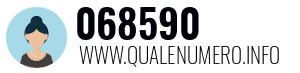 Numero di telefono 068590 068590