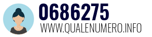 Numero di telefono 0686275 0686275